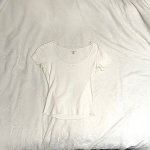 brandy melville mckenna lace bow top